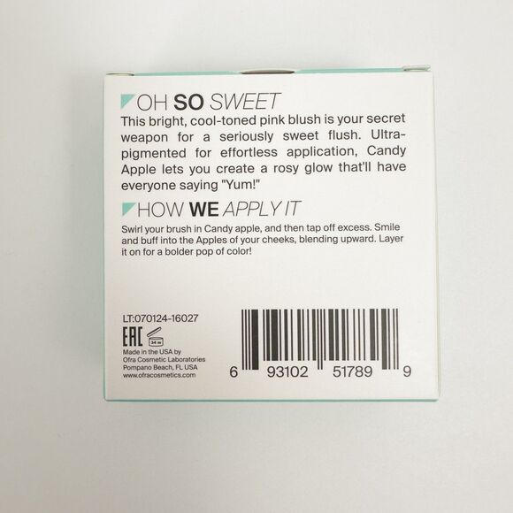 5/$20 Ofra Candy Apple Blush Cool Pink Full Size 7g NIB - Picture 3 of 8